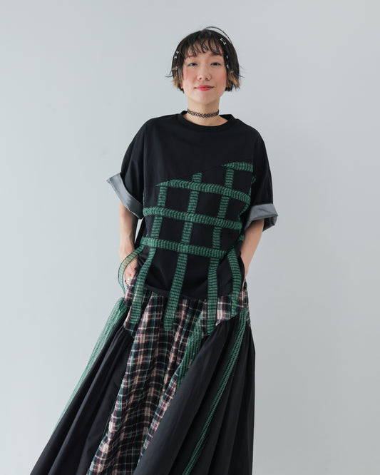 チェックテープT シャツ [162-1404-2]