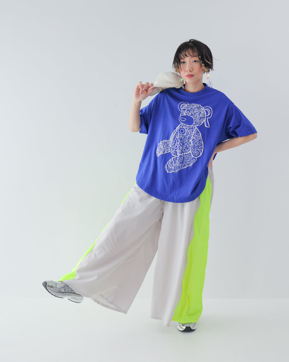 サイドメッシュワイドパンツ [162-0902-2]