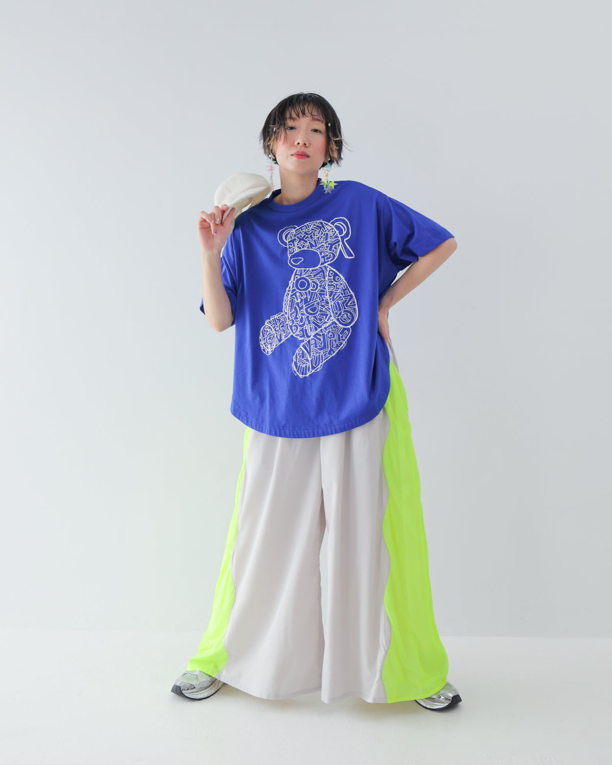 サイドメッシュワイドパンツ [162-0902-2]