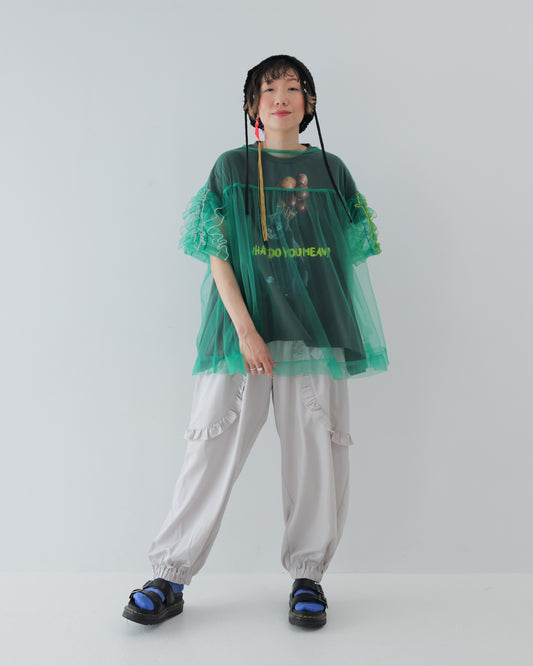 チュールカラーメロウフリルブラウス [162-0601-2]