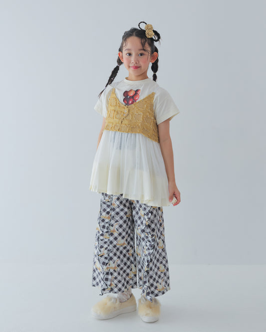 flyingcatフリルワイドパンツ [162-0903-1]