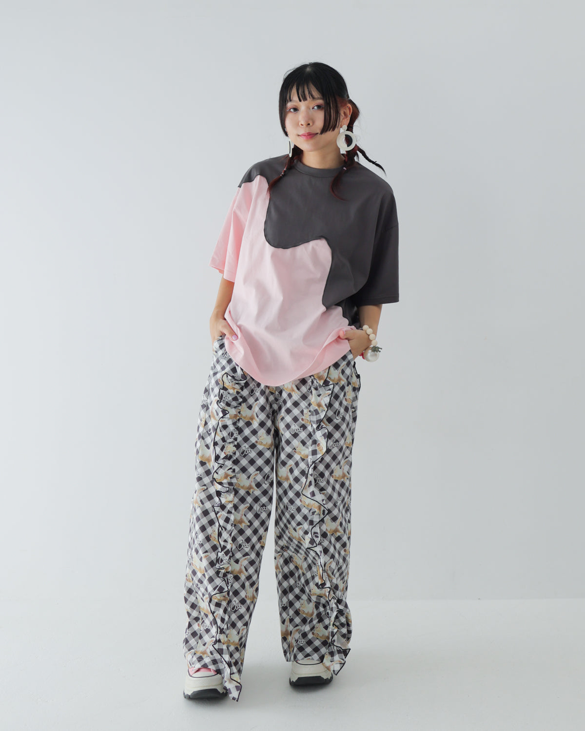 twoピースバイカラーTシャツ [162-1405-2]