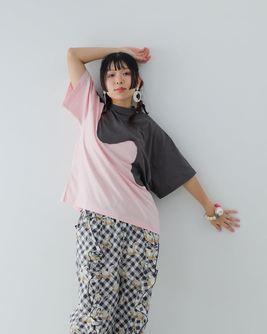 twoピースバイカラーTシャツ [162-1405-2]