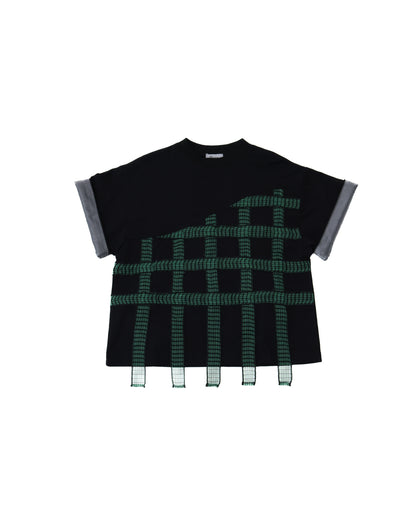 チェックテープT シャツ [162-1404-1]