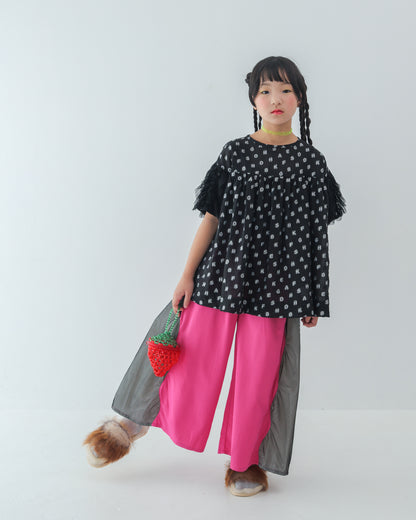 サイドメッシュワイドパンツ [162-0902-1]