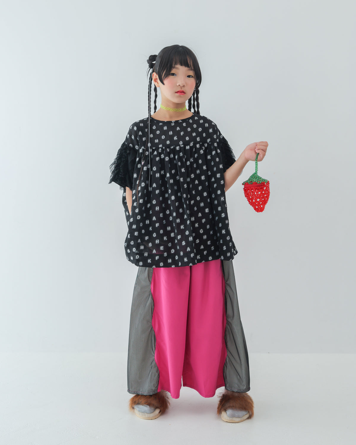 サイドメッシュワイドパンツ [162-0902-1]