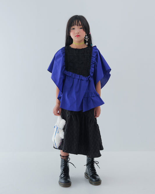 フリンジドルマンスリーブワンピース [162-0102-1]