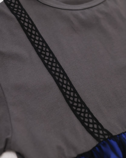 アップリケカラフルティアードワンピース [162-0105-1]