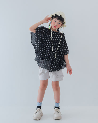 alphabetオーガンジーフレアースリーブ [162-0604-1]