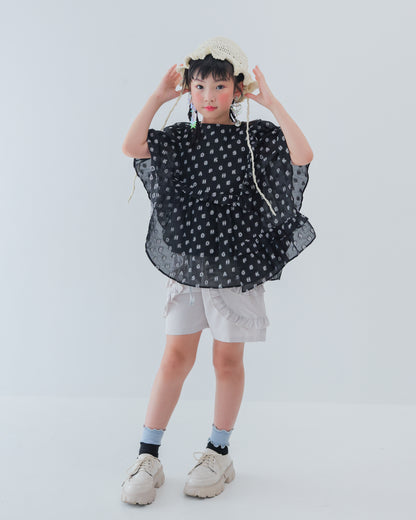 alphabetオーガンジーフレアースリーブ [162-0604-1]