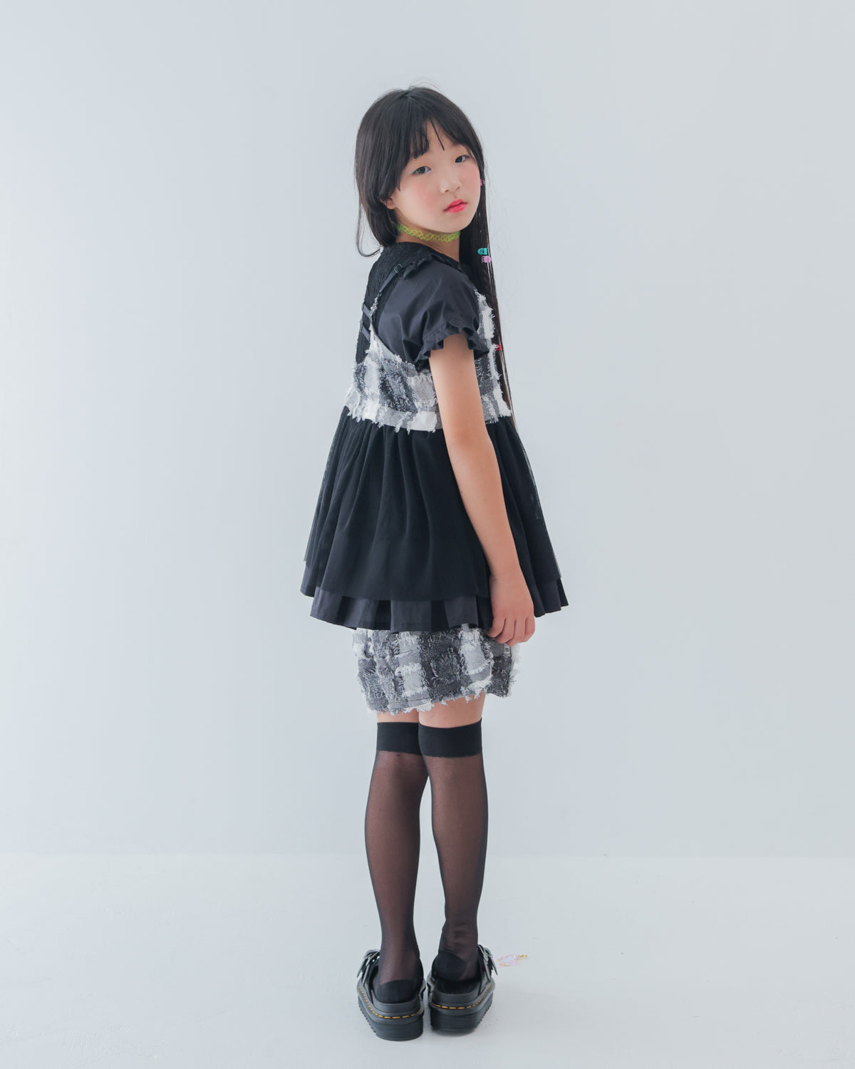 フリンジチェックカラーポケットショートパンツ [162-1002-1]