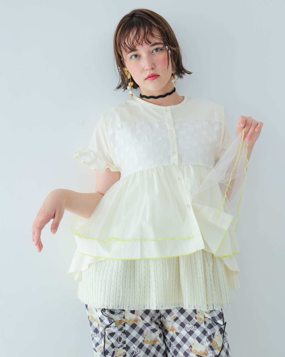 alphabetオーガンジーベスト [162-0303-2]