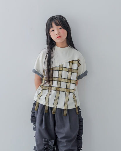 チェックテープT シャツ [162-1404-1]