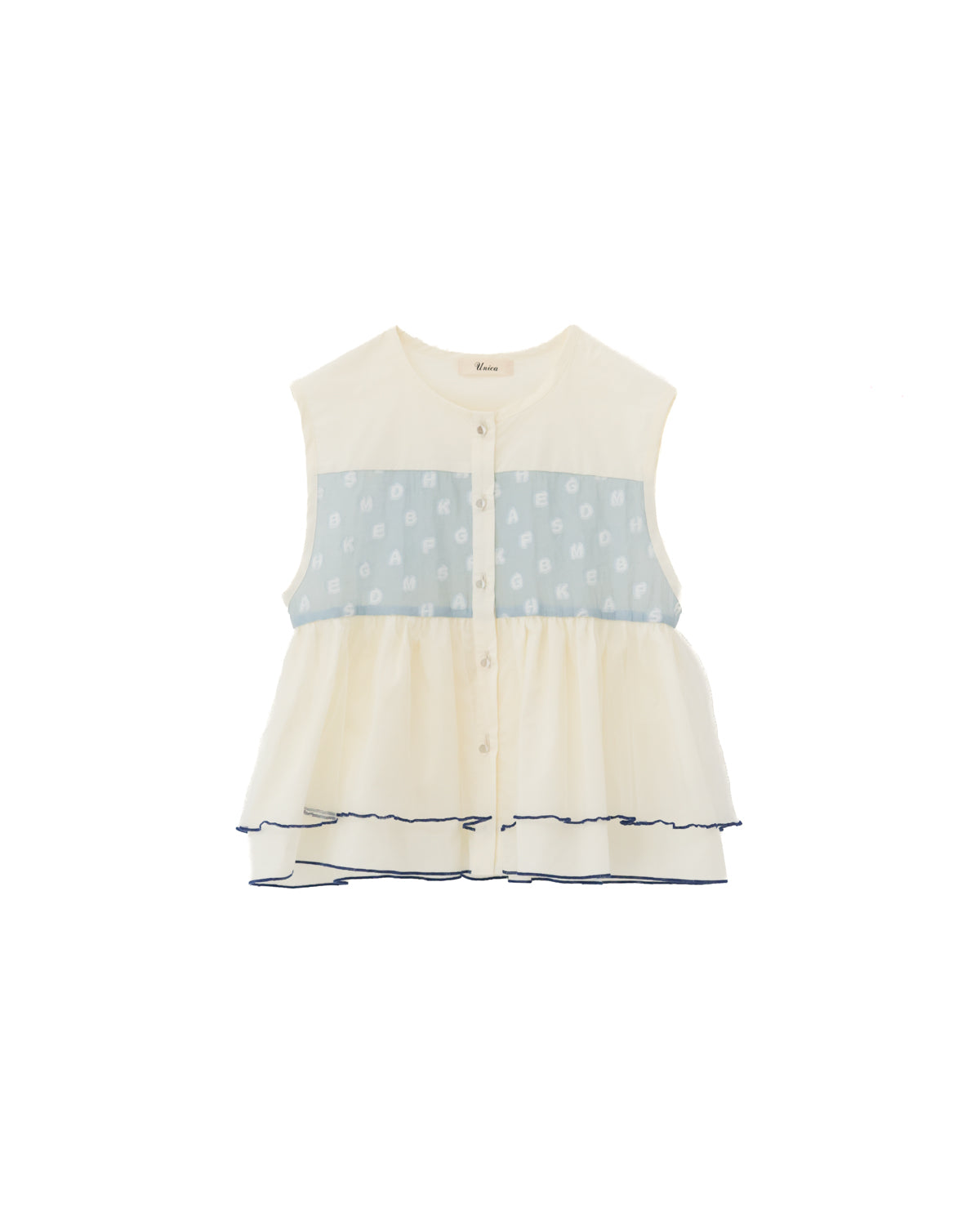 alphabetオーガンジーベスト [162-0303-2]