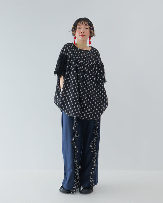 フリルワイドパンツ [162-0904-2]