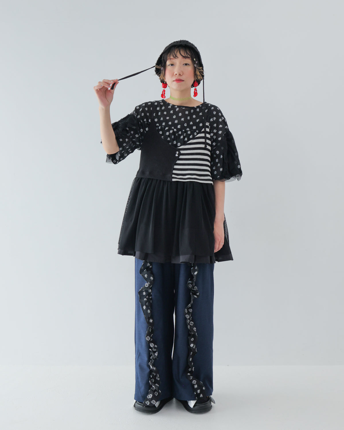 モノトーンキャミビスチェ [162-0302-2]