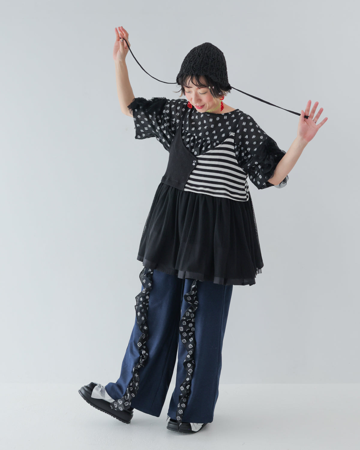 モノトーンキャミビスチェ [162-0302-2]