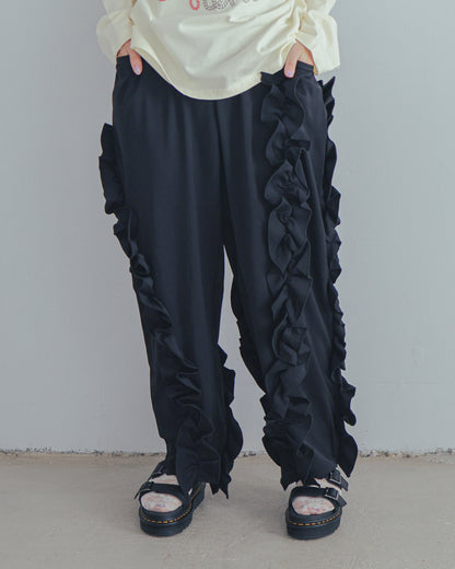 アシメフリルパンツ  ladies   [352-0907-2]