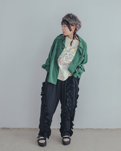 アシメフリルパンツ  ladies   [352-0907-2]