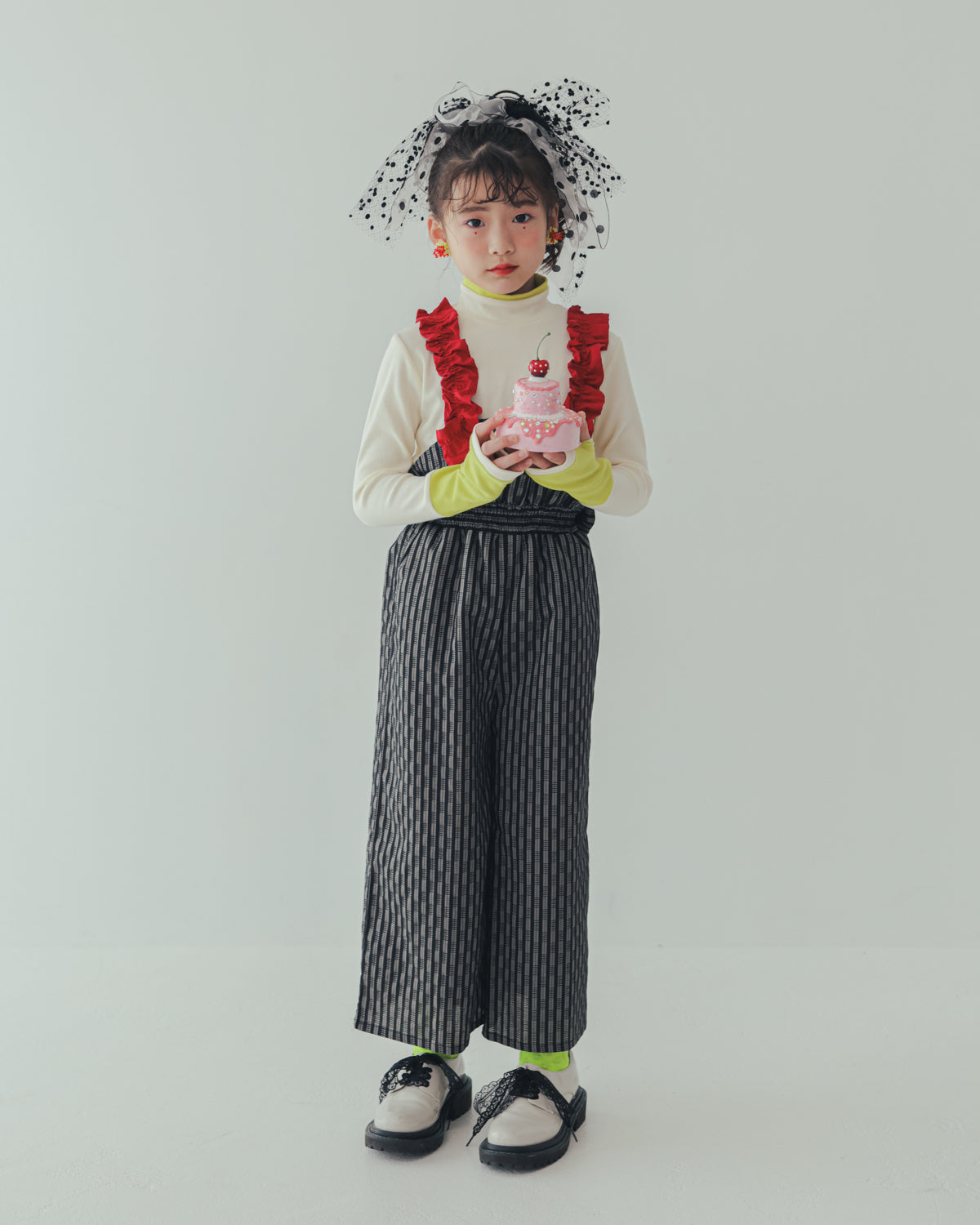 配色フィンガーハイネックtee     [352-1403-1]