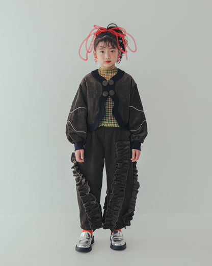 コーデュロイアシメフリルパンツ    [352-0909-1]