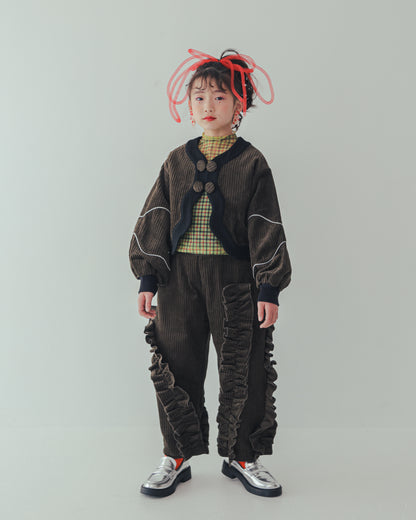 コーデュロイアシメフリルパンツ    [352-0909-1]