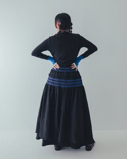 配色フィンガーハイネックtee  ladies   [352-1403-2]