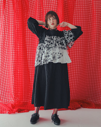 シャワードットレイヤードワンピース  ladies [352-0105-2]