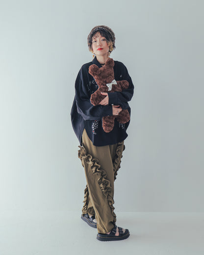 アシメフリルパンツ  ladies   [352-0907-2]