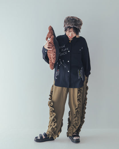 アシメフリルパンツ  ladies   [352-0907-2]