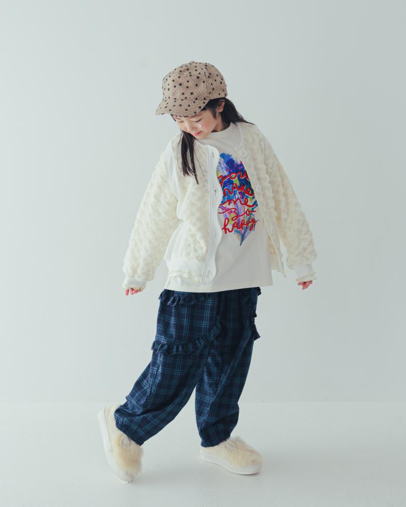 メッシュファーカラフル カーディガン[362-0501-1]