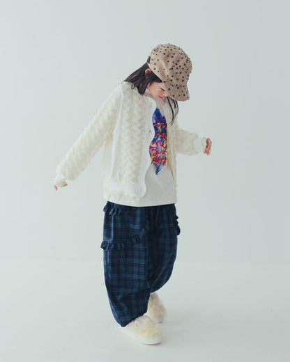 メッシュファーカラフル カーディガン[362-0501-1]