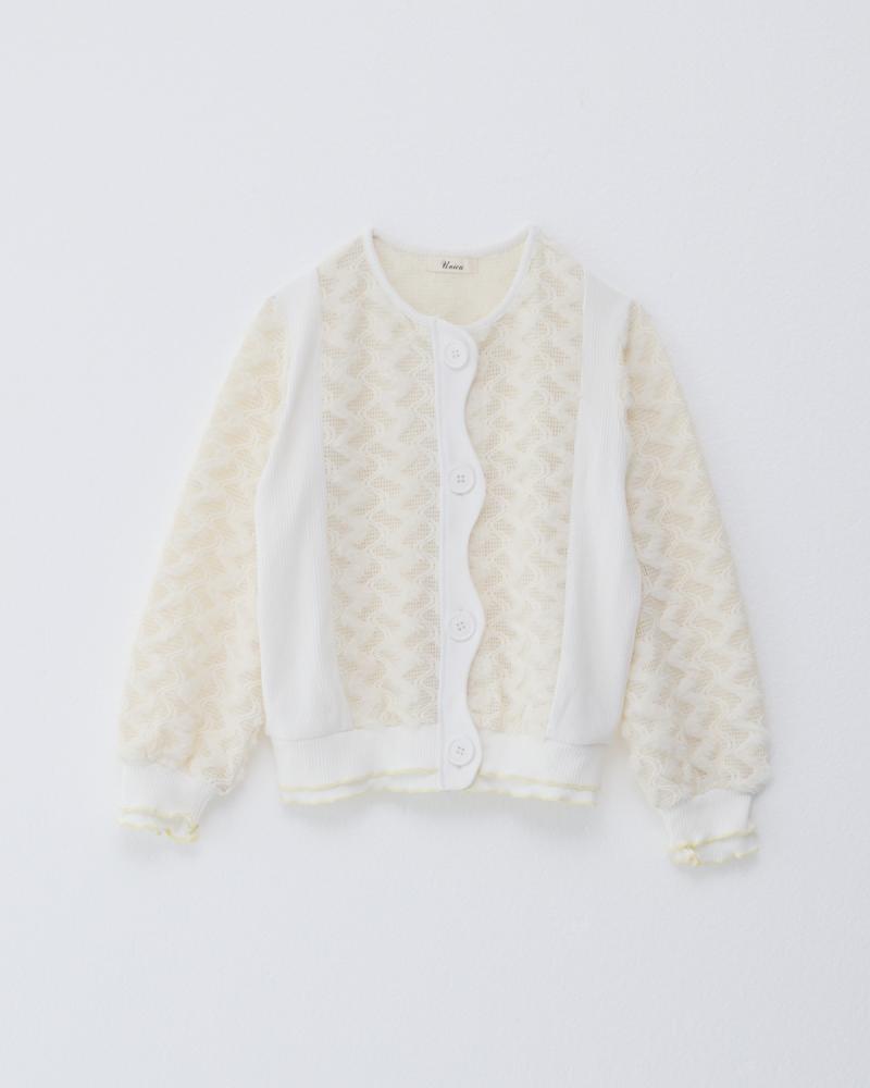 メッシュファーカラフル カーディガン[362-0501-2]
