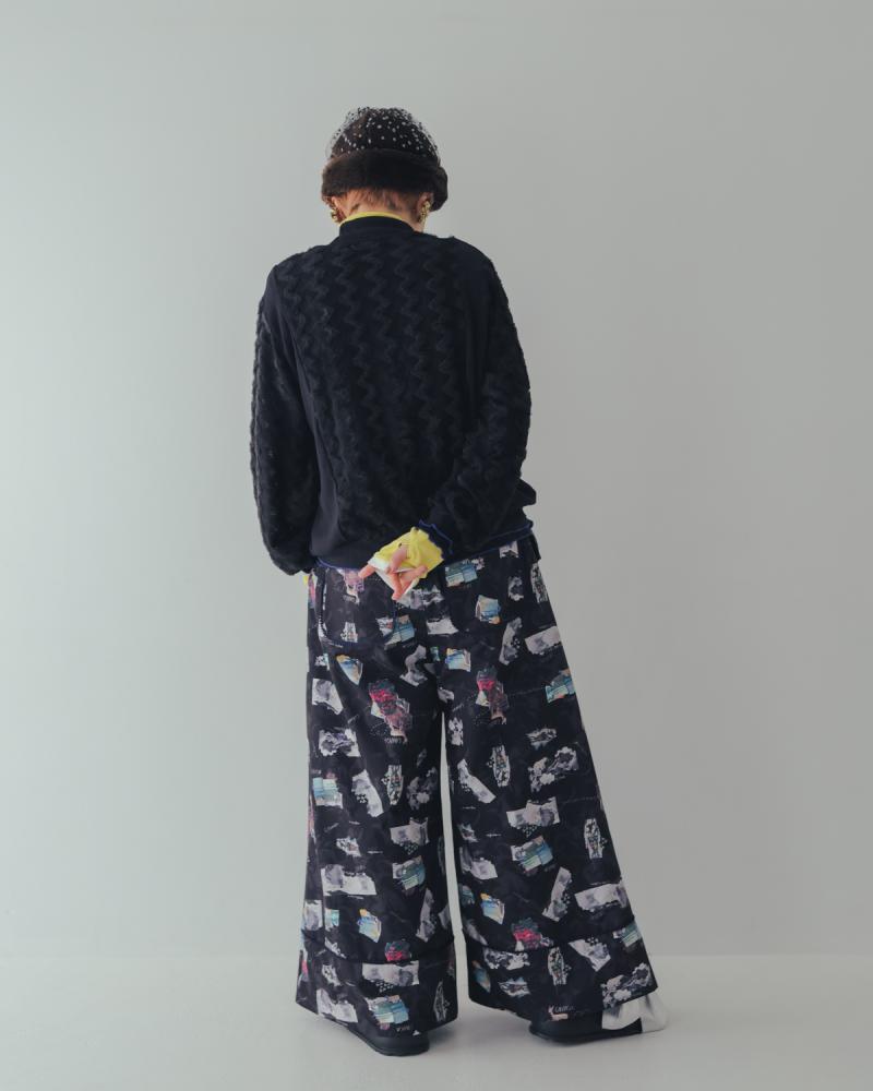 メッシュファーカラフル カーディガン[362-0501-2]
