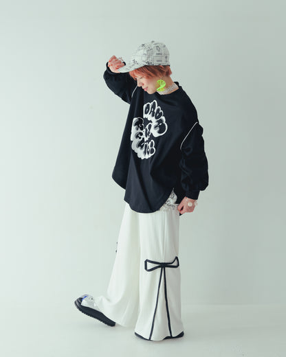 リボンラインリブパンツ[362-0905-2]