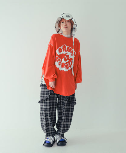 チェックサルエルパンツ[362-0902-2]