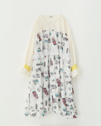 コラージュジャーニーzipワンピース[362-0102-2]