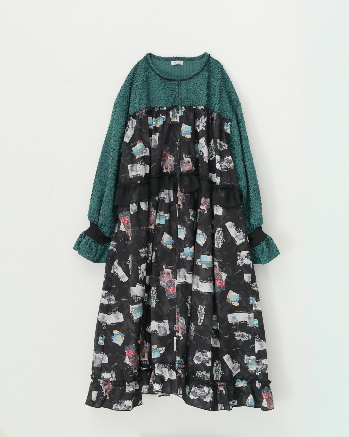 コラージュジャーニーzipワンピース[362-0102-2]