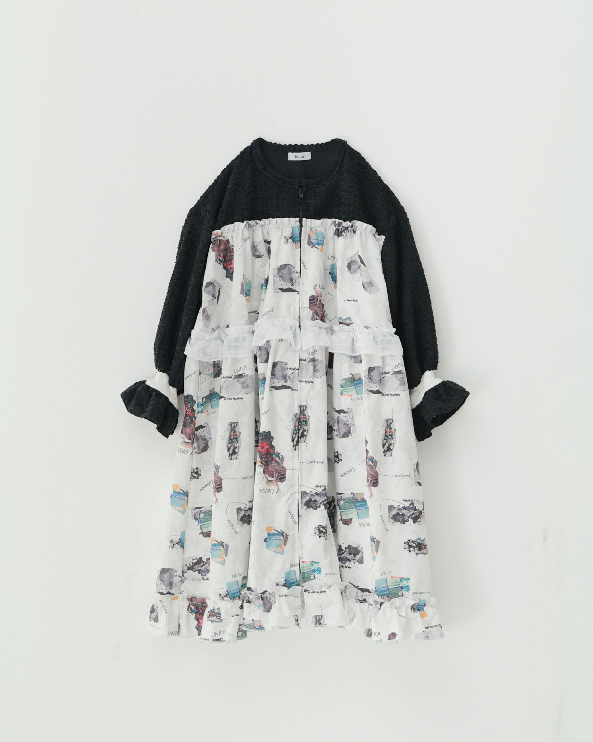 コラージュジャーニーzipワンピース[362-0102-2]