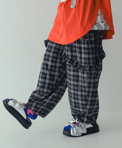 チェックサルエルパンツ[362-0902-2]