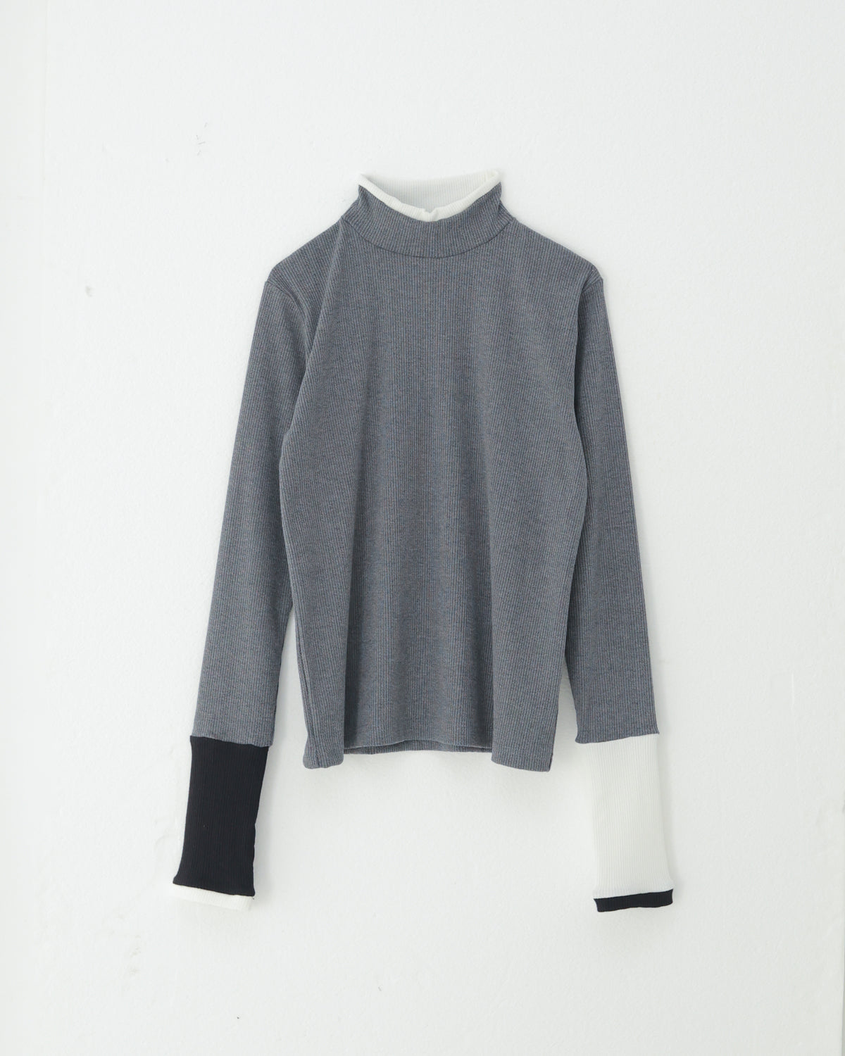 モノトーンフィンガーハイネックtee[362-1407-1]