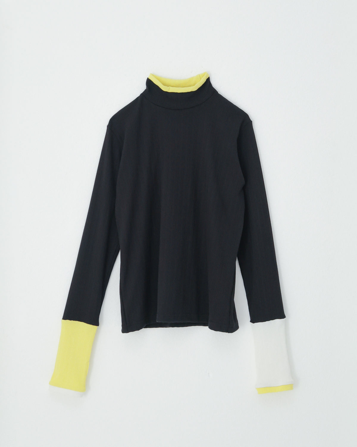 モノトーンフィンガーハイネックtee[362-1407-1]