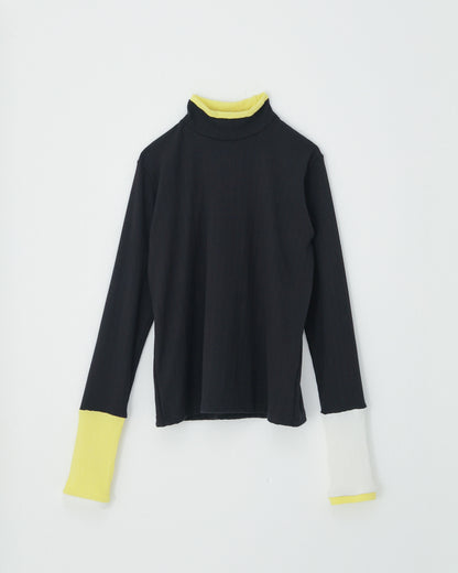 モノトーンフィンガーハイネックtee[362-1407-1]