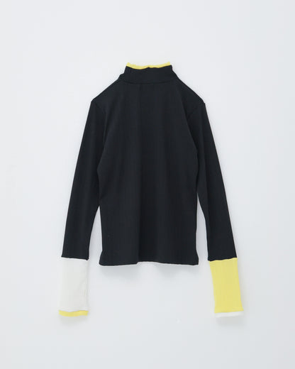 モノトーンフィンガーハイネックtee[362-1407-1]