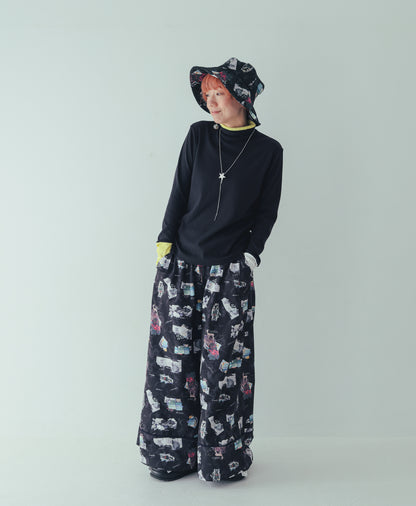 モノトーンフィンガーハイネックtee[362-1407-2]
