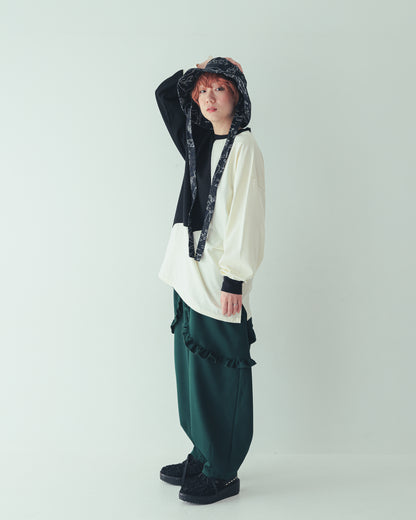 ダブルフリルサルエルパンツ[362-0903-2]