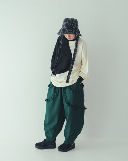 ダブルフリルサルエルパンツ[362-0903-2]