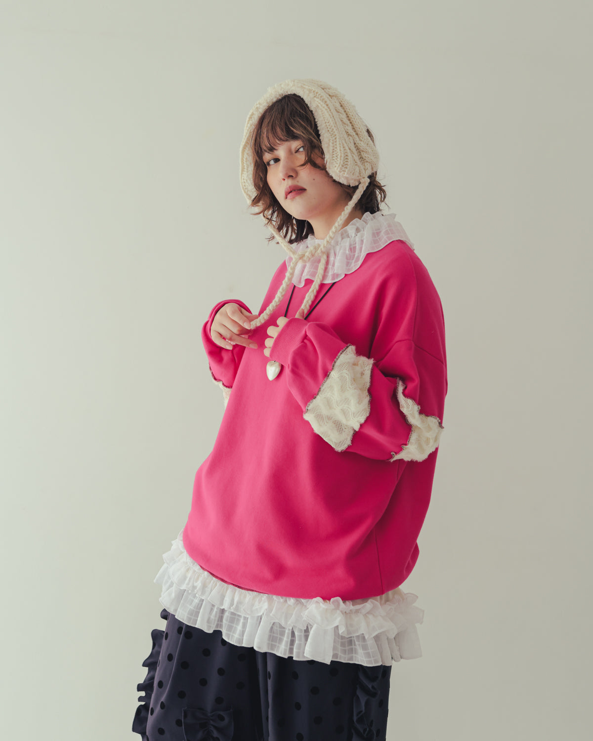 カラフルメロウステッチスウェット[362-0703-2]