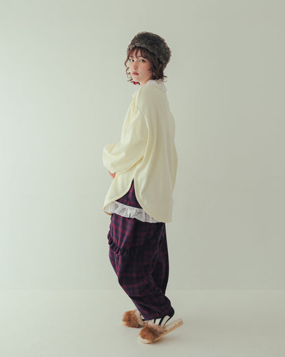 チェックサルエルパンツ[362-0902-2]