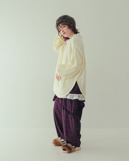 チェックサルエルパンツ[362-0902-2]